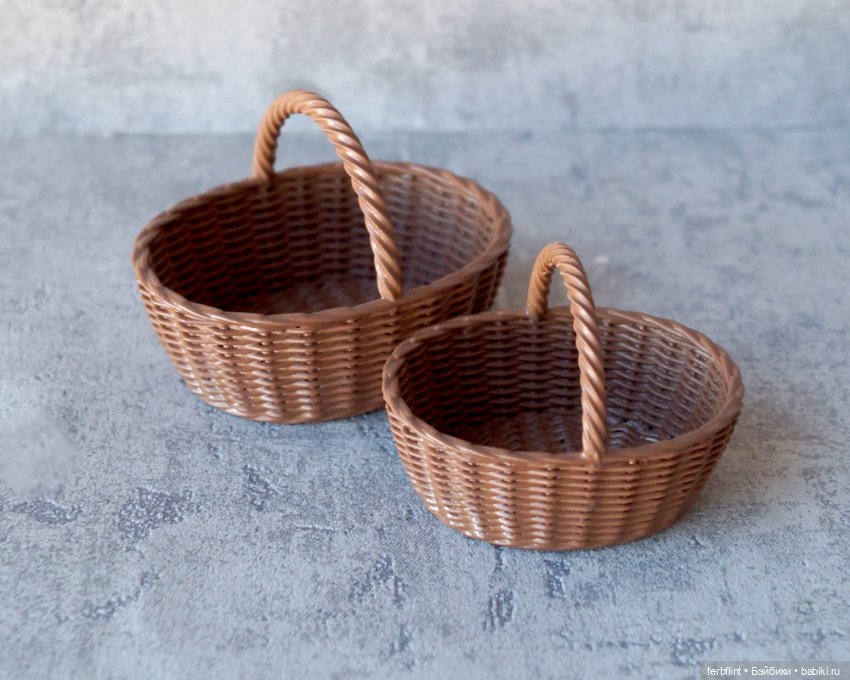 Кукольные корзинки №2 (масштаб 1:6) (фото 3)