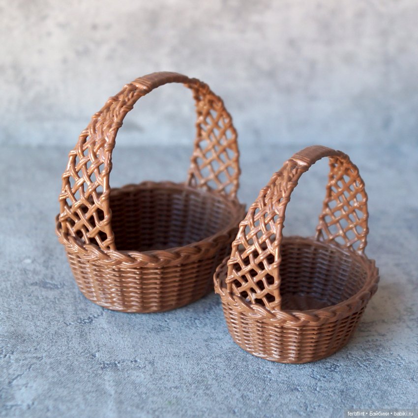 Кукольные корзинки №1 (масштаб 1:6) (фото 3)