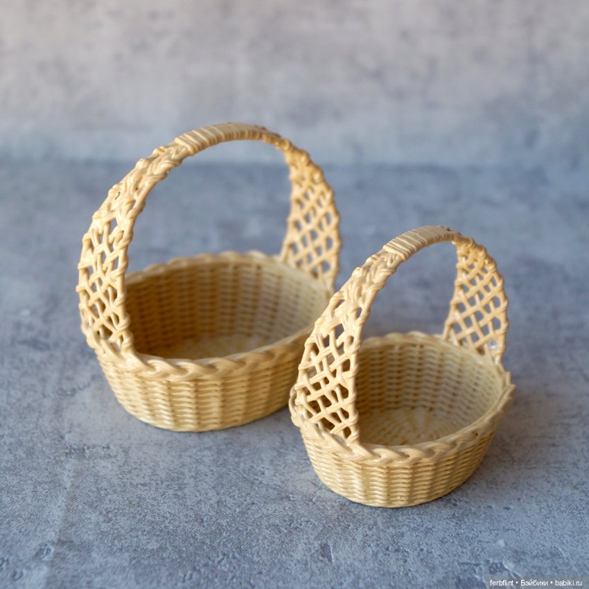 Кукольные корзинки №1 (масштаб 1:6) (фото 5)