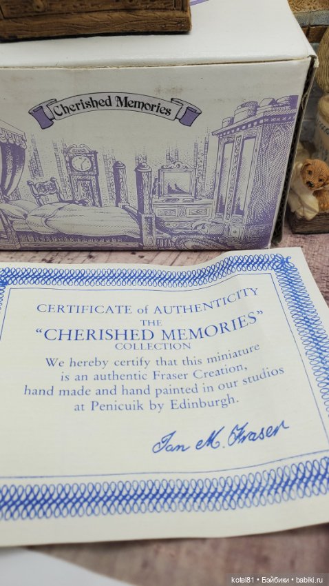 Миниатюрные коллекционные фигурки Cherished Memories