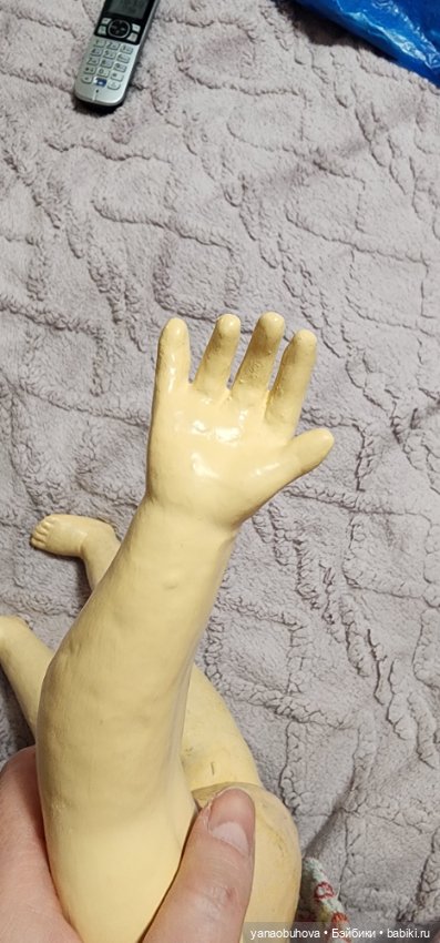 Антикварное тело для французской куклы, 45 см (фото 8)