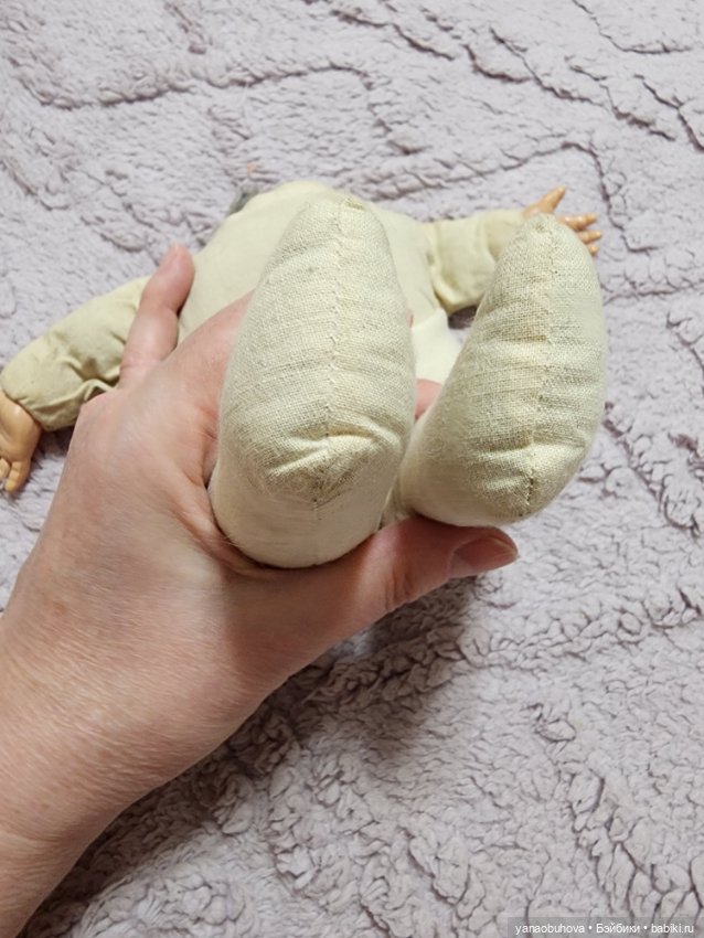 Антикварное тело для пупса в идеально новом состоянии, 20 см (фото 9)