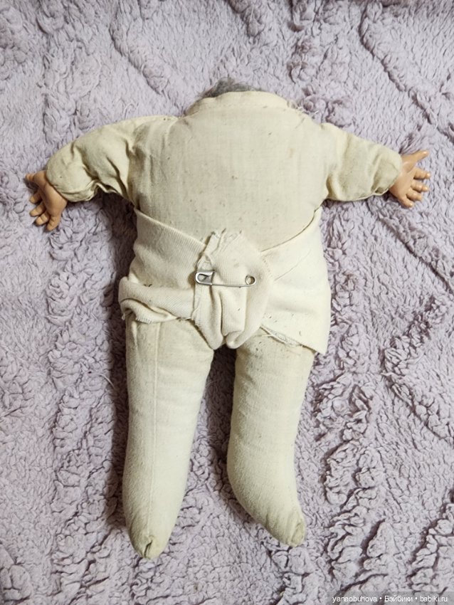 Антикварное тело для пупса в идеально новом состоянии, 20 см