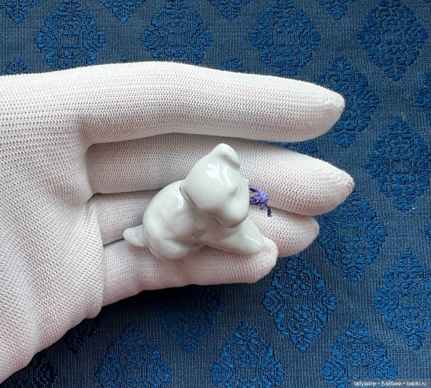 Антикварная фигурка тигренок - 3,5 см х 4,2 см (фото 2)