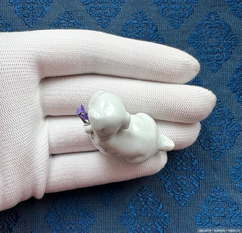 Антикварная фигурка тигренок - 3,5 см х 4,2 см (фото 4)