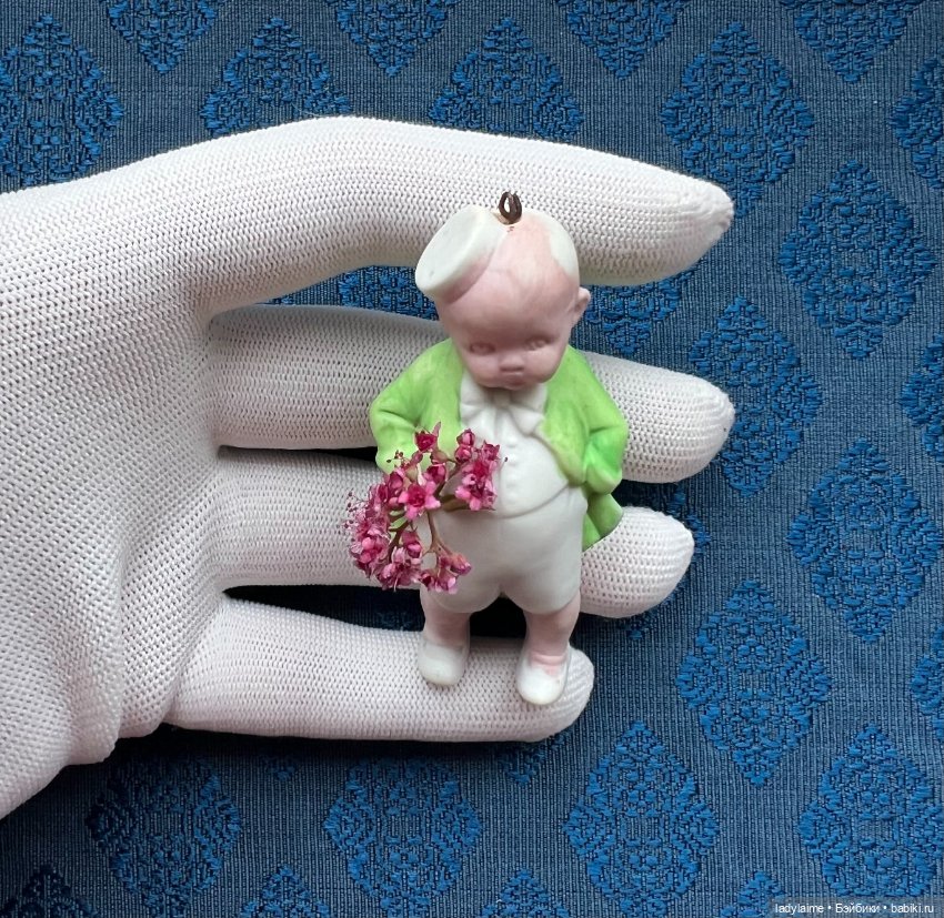 Антикварная фигурка с поворотной головой (ноддер) - 7,4 см (2) (фото 2)