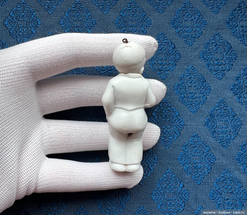 Антикварная фигурка с поворотной головой (ноддер) - 7,3 см (фото 3)