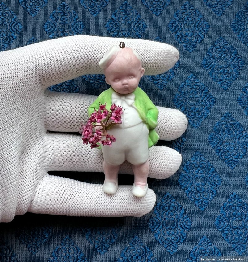 Антикварная фигурка с поворотной головой (ноддер) - 7,4 см (2)