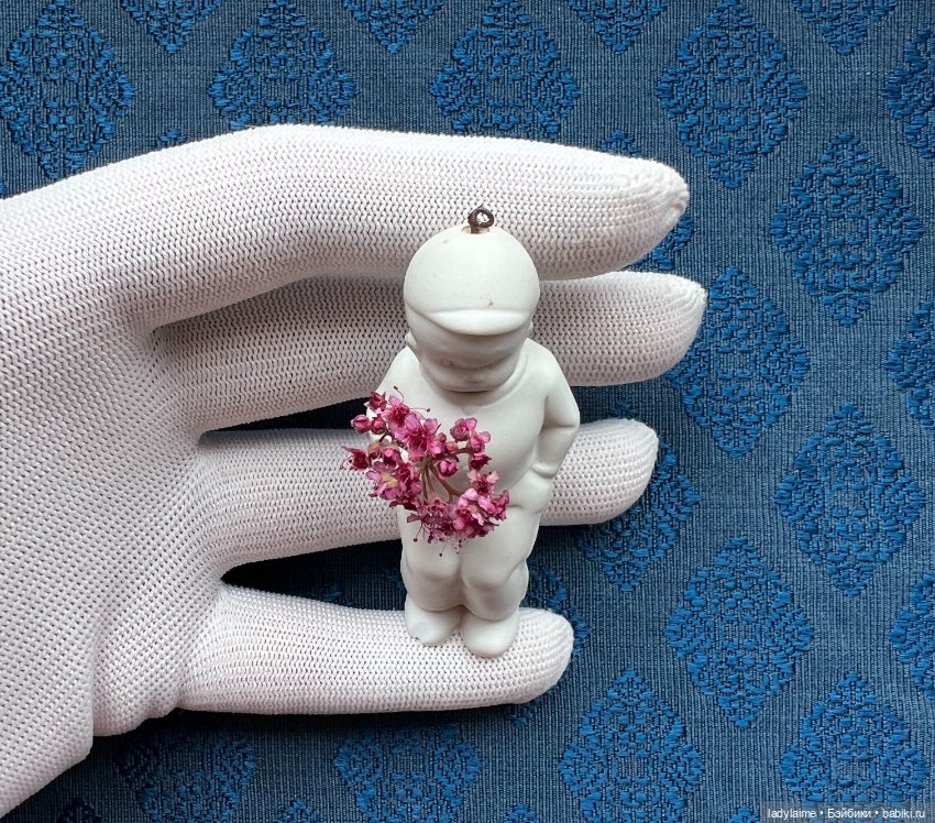 Антикварная фигурка с поворотной головой (ноддер) - 7,3 см (фото 2)