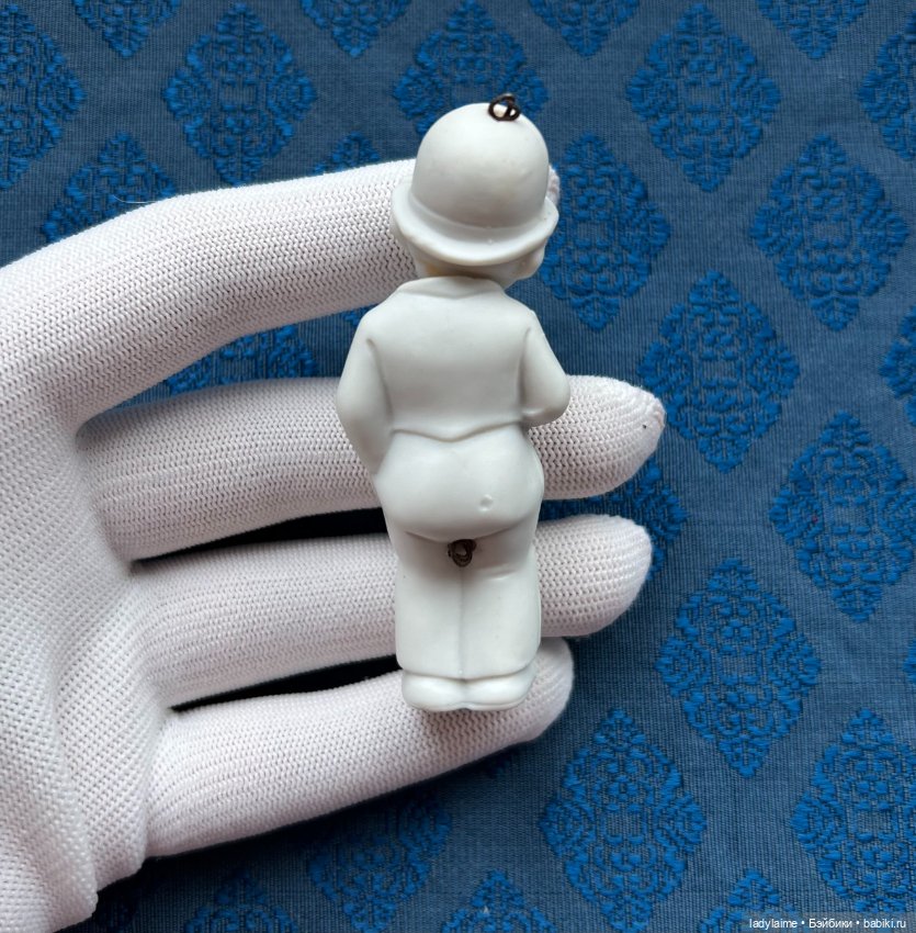 Антикварная фигурка с поворотной головой (ноддер) - 7,7 см (фото 4)