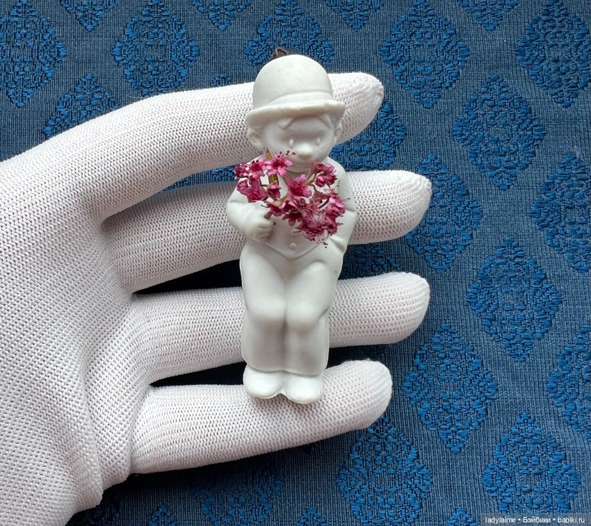 Антикварная фигурка с поворотной головой (ноддер) - 7,7 см (фото 2)