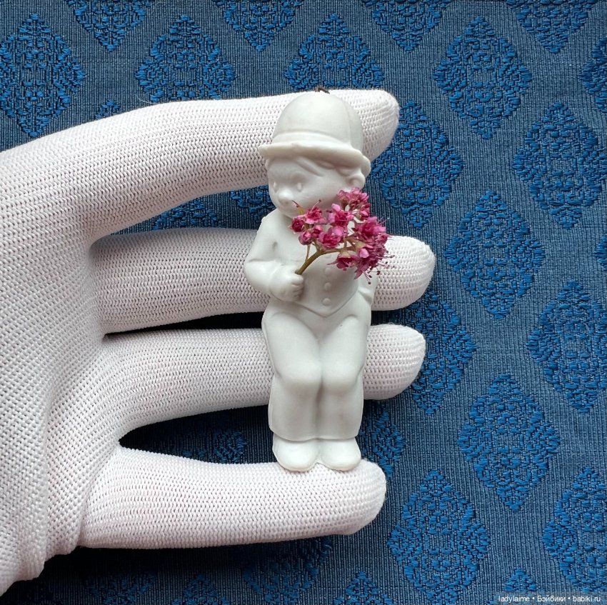 Антикварная фигурка с поворотной головой (ноддер) - 7,7 см