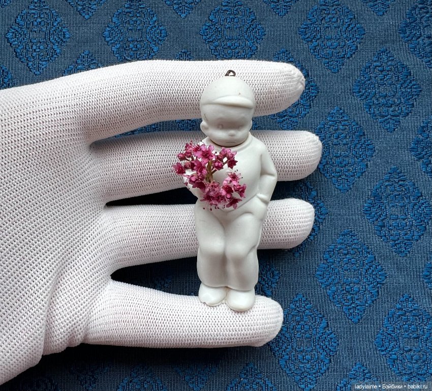 Антикварная фигурка с поворотной головой (ноддер) - 7,3 см