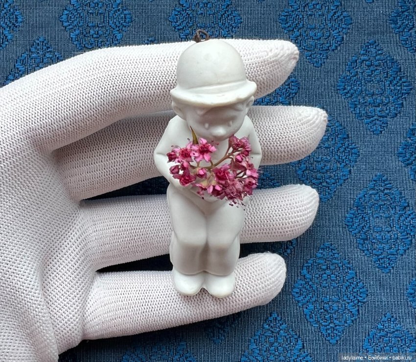 Антикварная фигурка с поворотной головой (ноддер) - 7,7 см (фото 3)