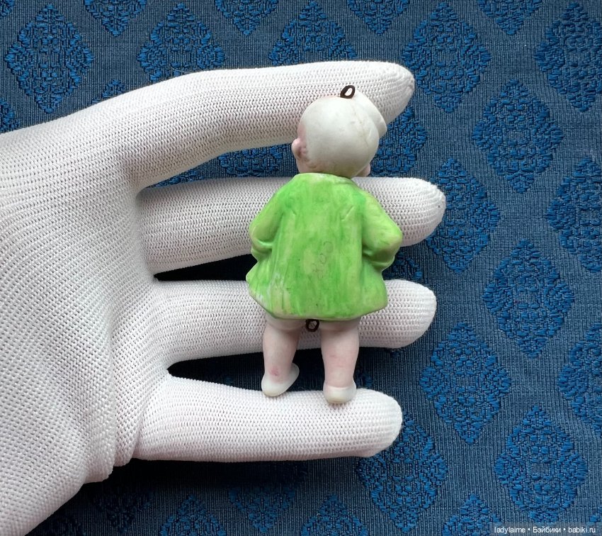 Антикварная фигурка с поворотной головой (ноддер) - 7,4 см (2) (фото 3)