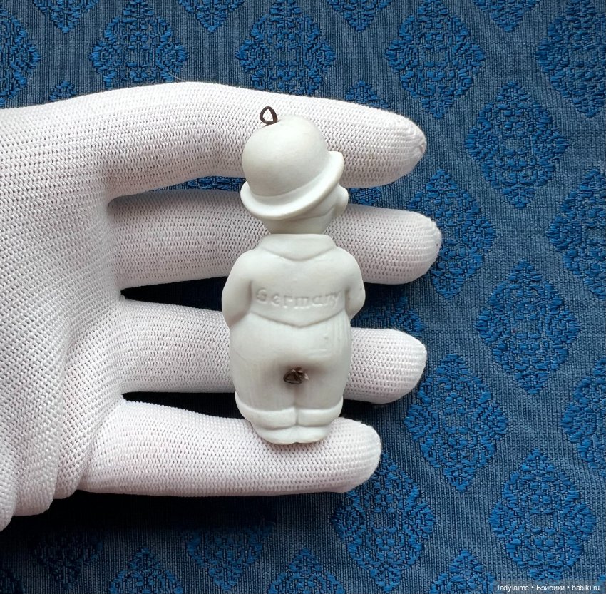 Антикварная фигурка с поворотной головой (ноддер) - 6,6 см (фото 3)