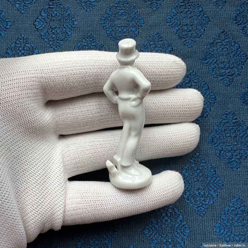 Антикварная фигурка - держатель для визитки (?) - 6,6 см (фото 3)