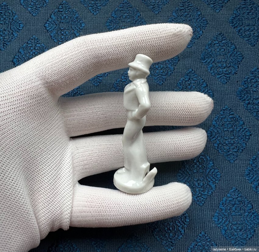 Антикварная фигурка - держатель для визитки (?) - 6,6 см (фото 2)