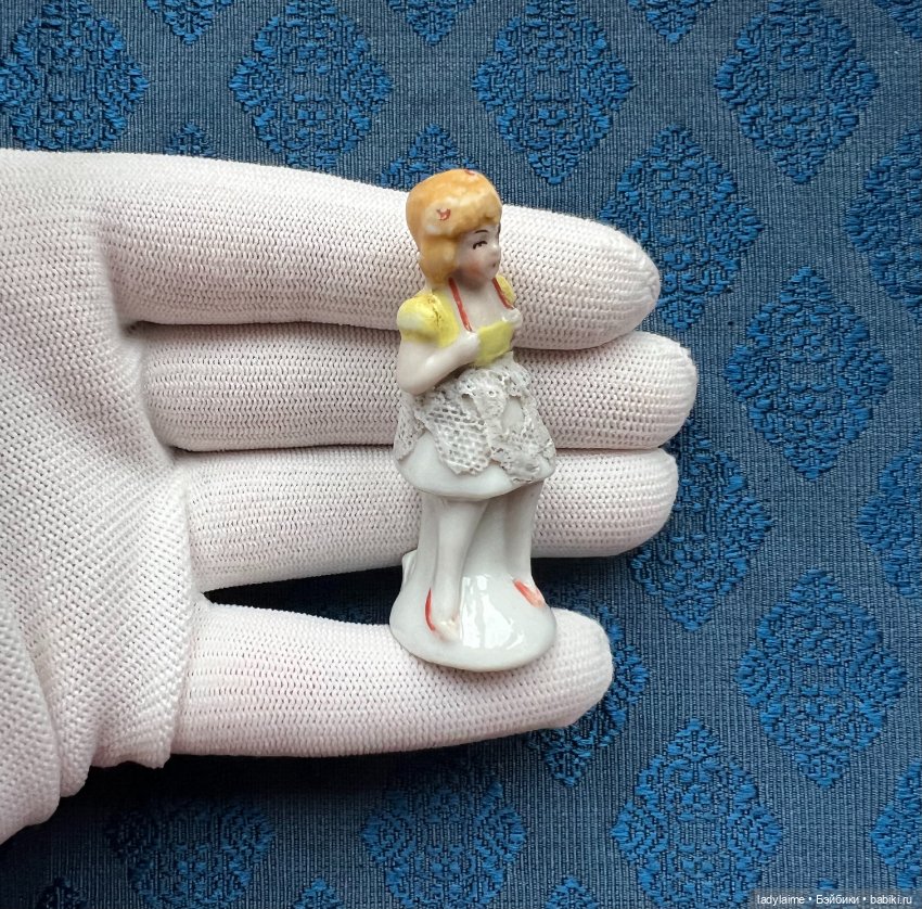 Антикварная фигурка - держатель для визитки (?) - 6,1 см (фото 4)