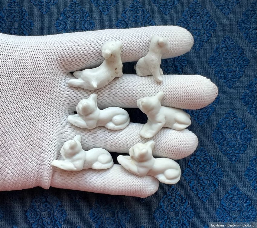 Антикварные фигурки Тигрята (фото 3)