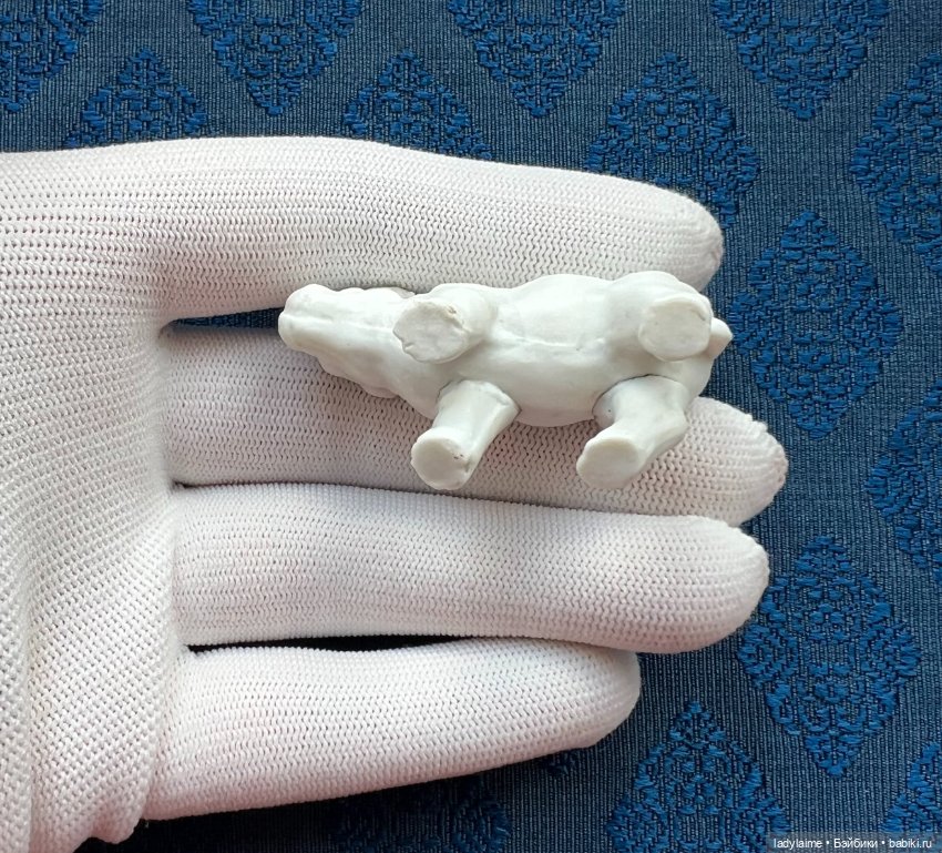 Антикварная фигурка Бегемот - 5,4 см х 3 см (фото 2)