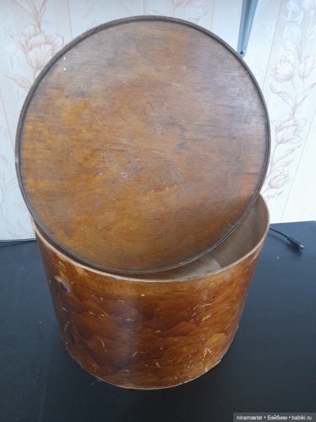 Шляпка коробка, антиквариат (фото 2)