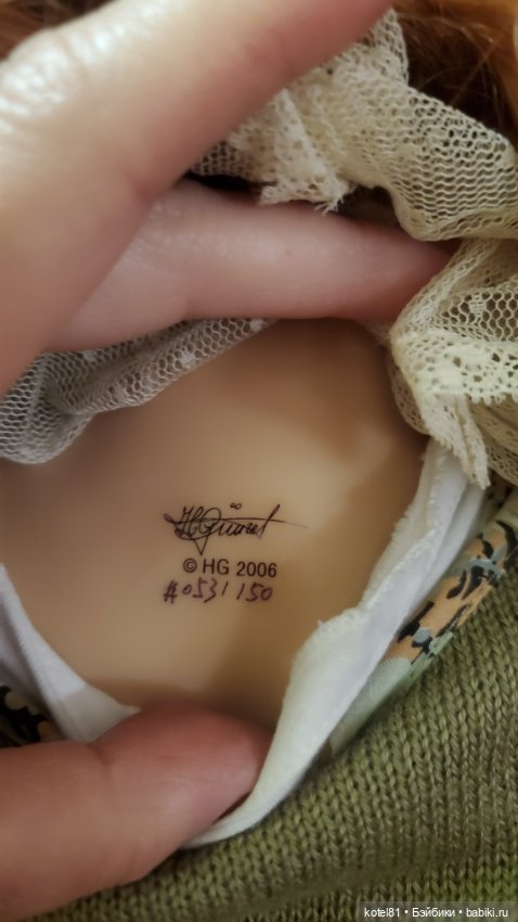 Hildegard Gunzel Doreen кукла коллекционная виниловая (фото 3)