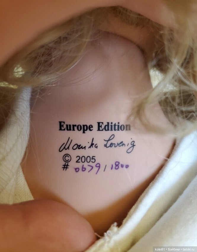 Нина от Levenig кукла коллекционная виниловая (фото 3)