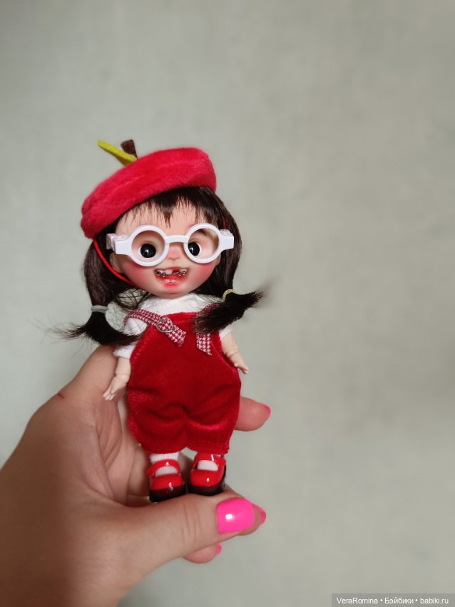 Ob11, голова лепная, глаза двигаются ,парик съёмный (фото 5)