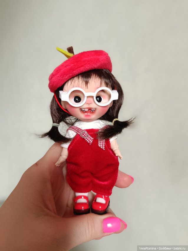 Ob11, голова лепная, глаза двигаются ,парик съёмный (фото 7)