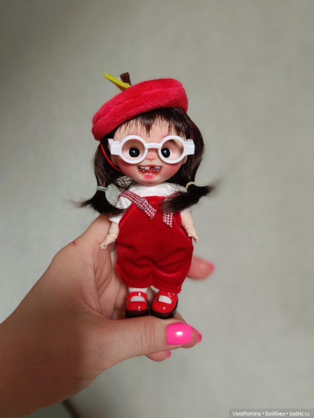 Ob11, голова лепная, глаза двигаются ,парик съёмный (фото 4)