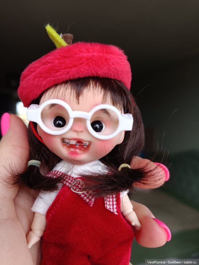 Ob11, голова лепная, глаза двигаются ,парик съёмный (фото 3)