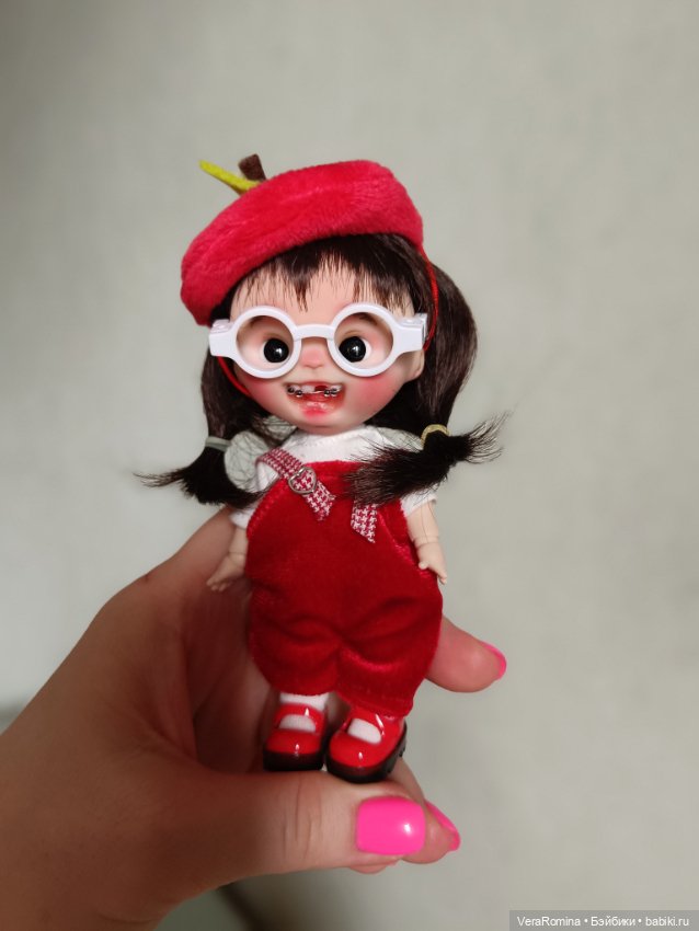 Ob11, голова лепная, глаза двигаются ,парик съёмный (фото 6)