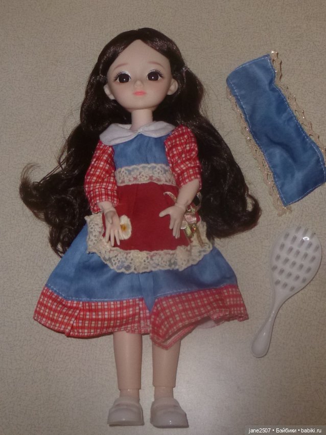 Шарнирная кукла типа БЖД 30 см (размер Барби, Момоко) - новая, в аутфите, обуви - полный комплект