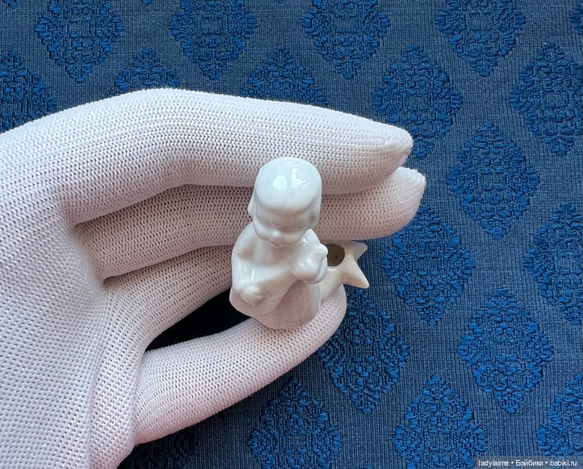 Антикварная фигурка Ангел (2) - подсвечник - 5 см (фото 2)