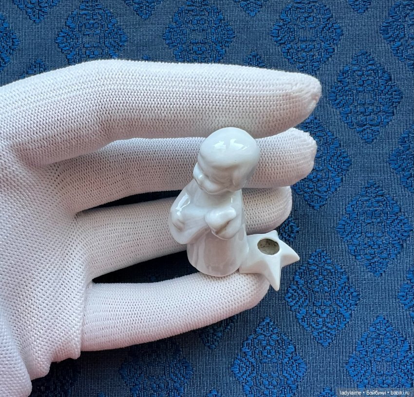 Антикварная фигурка Ангел (1) - подсвечник - 5 см (фото 4)