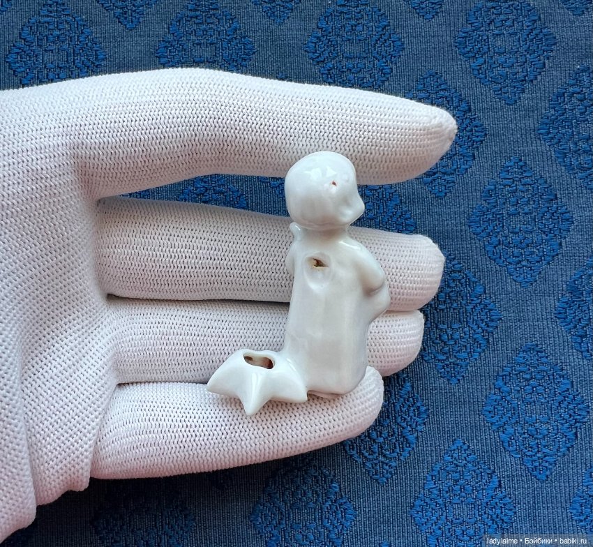 Антикварная фигурка Ангел (2) - подсвечник - 5 см (фото 3)