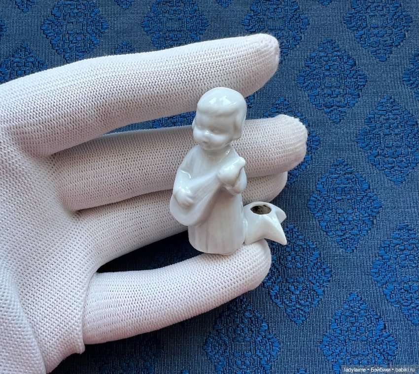 Антикварная фигурка Ангел (1) - подсвечник - 5 см
