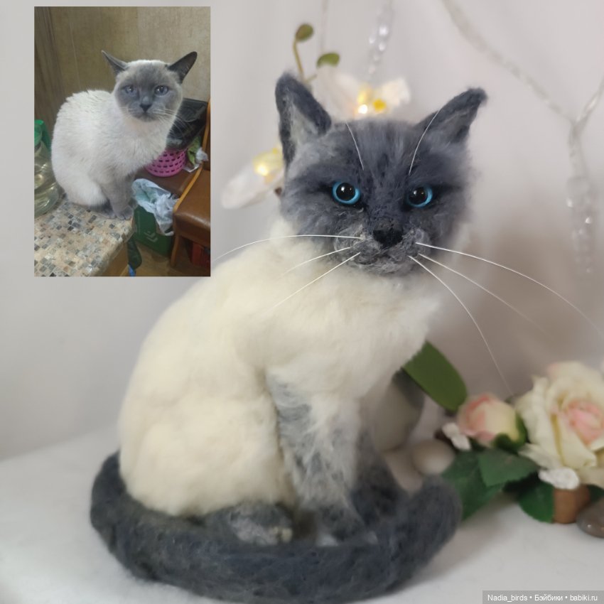 Портретная игрушка по фото котика/собаки