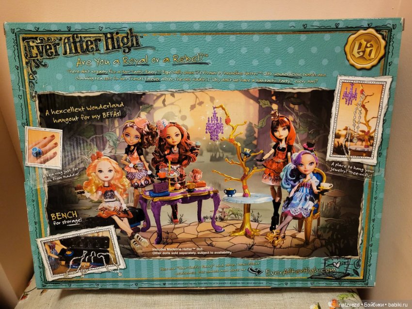 Набор с куклой Ever After High Medeline Hatter и мебелью "Hat-tastic party" (фото 5)