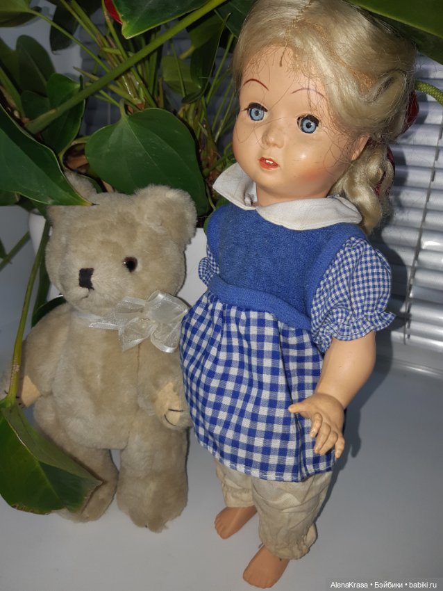 Мишка винтажный Германия — Винтажные куклы и игрушки детства