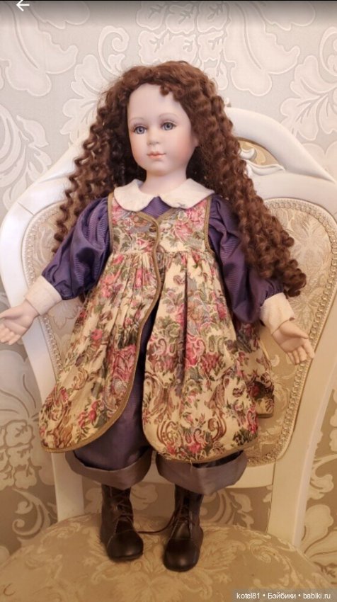 Кукла фарфоровая коллекционная (фото 4)