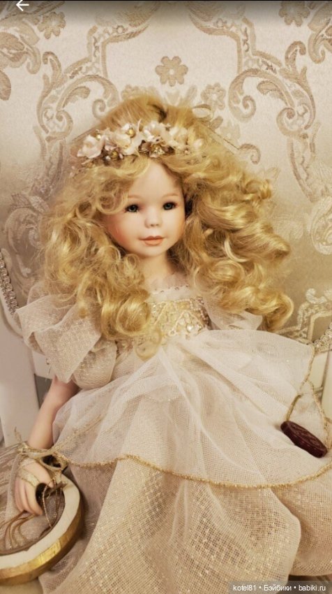 Mundia кукла коллекционная фарфоровая (фото 6)