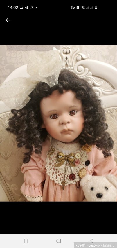 Linda Valentino Michael кукла фарфоровая коллекционная (фото 4)