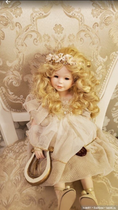 Mundia кукла коллекционная фарфоровая (фото 2)