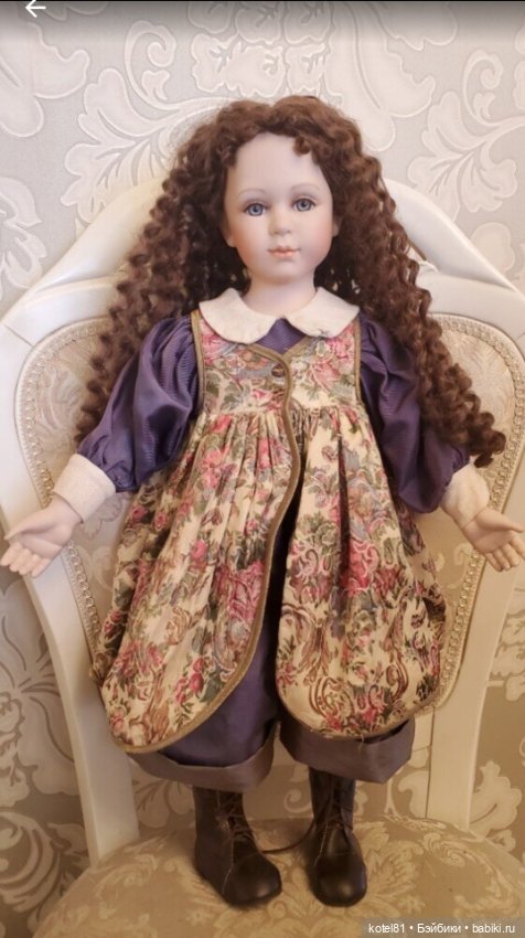 Кукла фарфоровая коллекционная (фото 2)