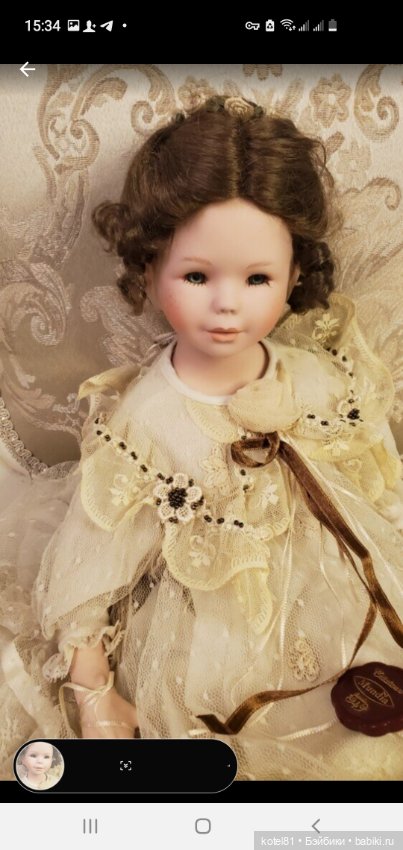 Mundia кукла фарфоровая коллекционная (фото 4)