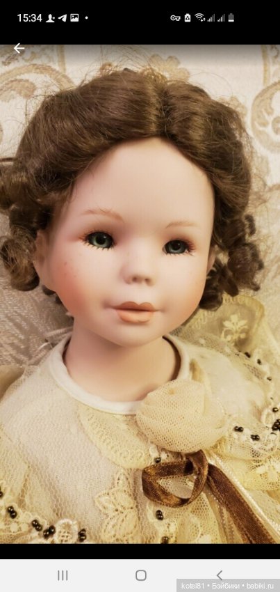 Mundia кукла фарфоровая коллекционная (фото 5)