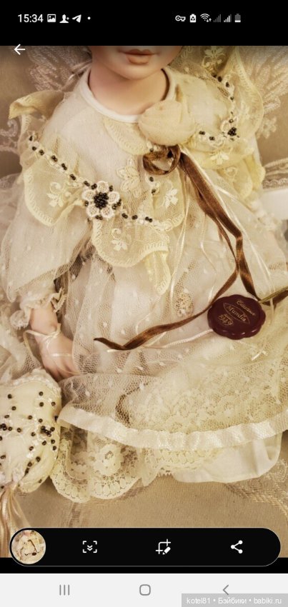 Mundia кукла фарфоровая коллекционная (фото 2)