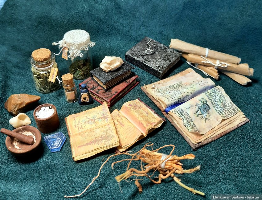 Колдовской набор 1:6 — Миниатюра для кукол (фото 2)